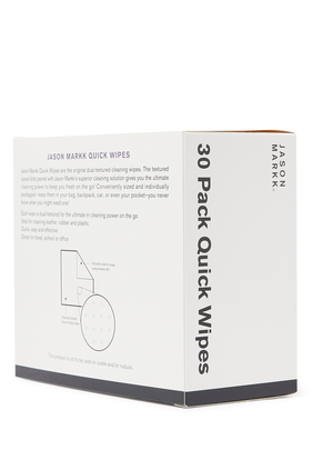 Dual-Textured Quick Wipes, 30-Pack